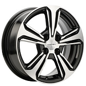 Диски Khomen KHW 1502 6x15 4*100 ET45 DIA56.6 Black Литой купить с бесплатной доставкой в пункты выдачи в Петербурге